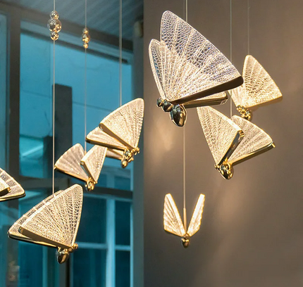 Pendant Light BUTTERFLY — modern pendant light, custom designer lighting by RODESIGNE