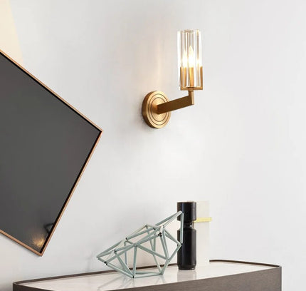 Wall Sconce SIERRA — brass wall sconce lamp, designer lighting by RODESIGNE
