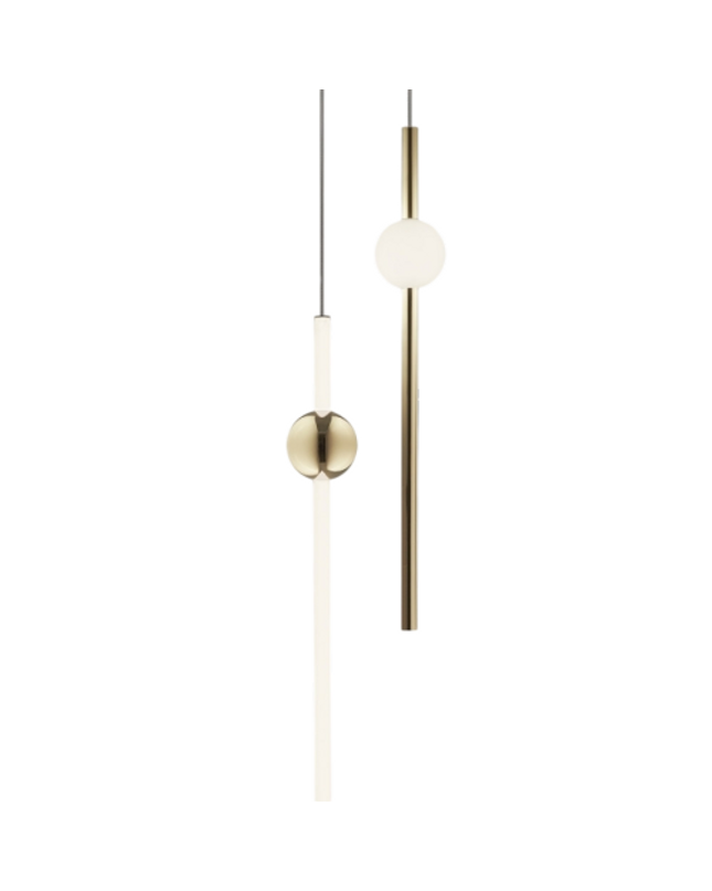 Pendant lamp ORION GLOBE by Rodesigne — brass modern pendant light, custom designer lighting by RODESIGNE