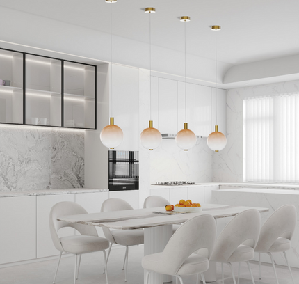 Pendant lamp BOL DI by Rodesigne — brass modern pendant light, custom designer lighting by RODESIGNE