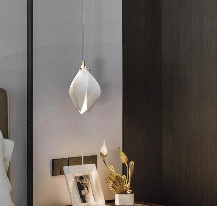 Pendant lamp MAGNOLIA FLOWER by Rodesigne — brass modern pendant light, custom designer lighting by RODESIGNE