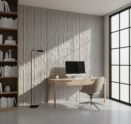 Wall Panel FINE LINE STONE BOARD — decorative acoustic wall panel, sound absorption by RODESIGNE