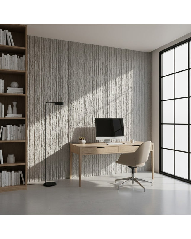 Wall Panel FINE LINE STONE BOARD — decorative acoustic wall panel, sound absorption by RODESIGNE