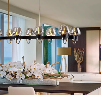 Chandelier KANTUM LONG — designer chandelier, custom lighting by RODESIGNE