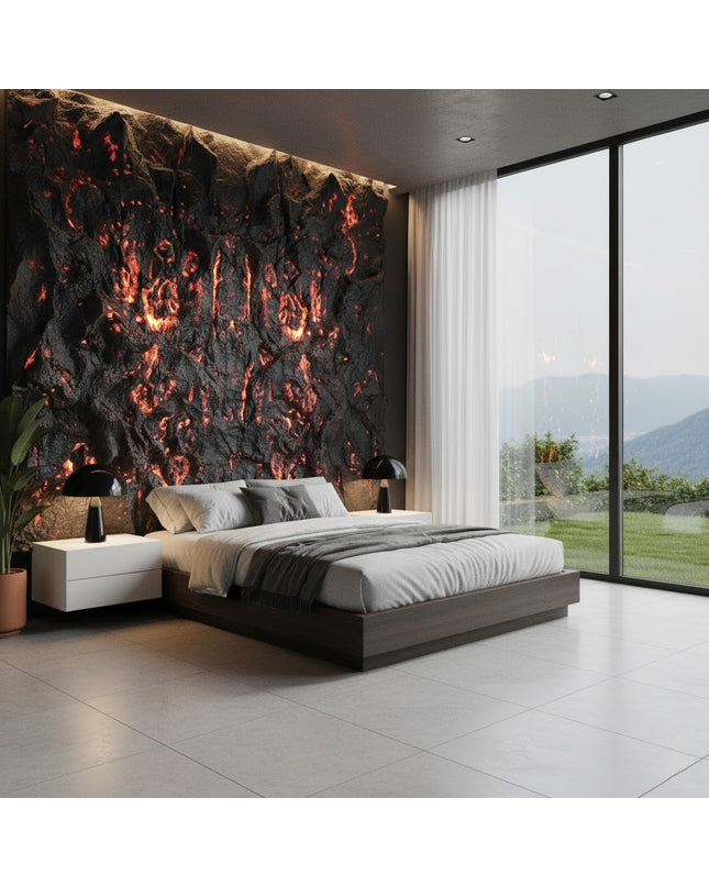 Panel CONVEX ROCK TRANSCULENT B — decorative acoustic wall panel, sound absorption by RODESIGNE