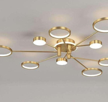 Сeiling lamp TONA by Rodesigne — brass designer piece by RODESIGNE
