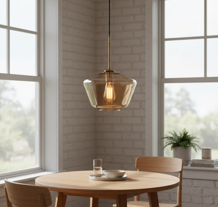 Pendant Light ARCLINEA — glass modern pendant light, custom designer lighting by RODESIGNE