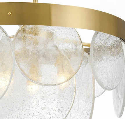 Chandelier GLASSY by Rodesigne — brass designer chandelier, custom lighting by RODESIGNE