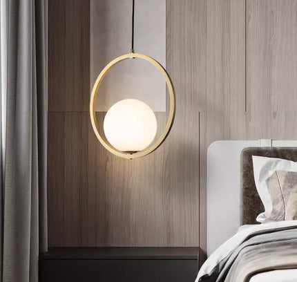 Pendant Light HOOP CIRCLE — modern pendant light, custom designer lighting by RODESIGNE