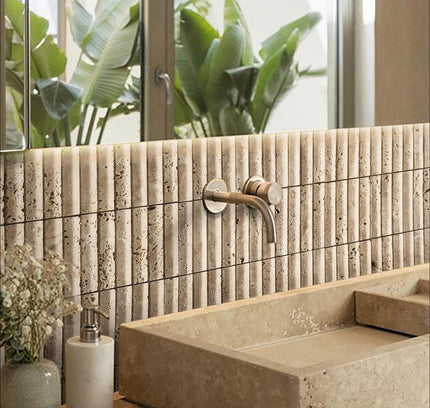 Panel TRAVERTINE — decorative acoustic wall panel, sound absorption by RODESIGNE