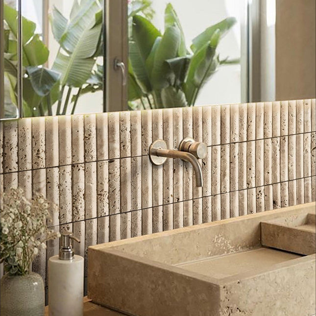 Panel TRAVERTINE — decorative acoustic wall panel, sound absorption by RODESIGNE