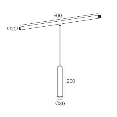 Track Light CANINO-07 — track light, technical lighting by RODESIGNE