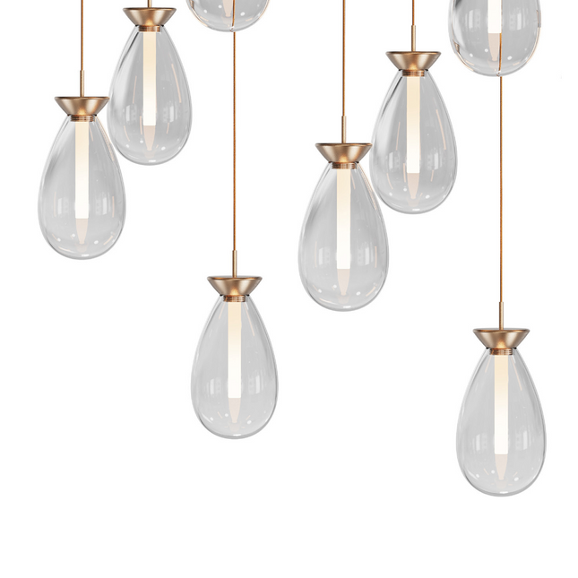 Pendant lamp BASSADY by Rodesigne — brass modern pendant light, custom designer lighting by RODESIGNE