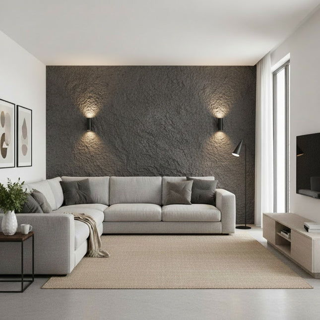 Wall Panel SMALL ROCKCUT STONE — decorative acoustic wall panel, sound absorption by RODESIGNE