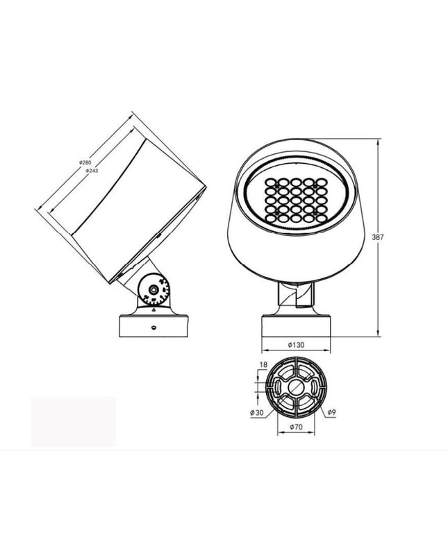 Surface-mounted light MN-RP1-XL by RODESIGNE