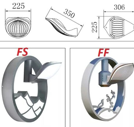 Outdoor wall light LOTOS 10-30W by RODESIGNE