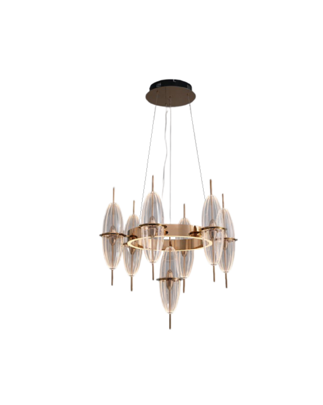 Chandelier HENDREX CIRCLE — designer chandelier, custom lighting by RODESIGNE