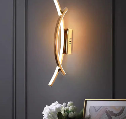 Wall Sconce CANE — brass wall sconce lamp, designer lighting by RODESIGNE