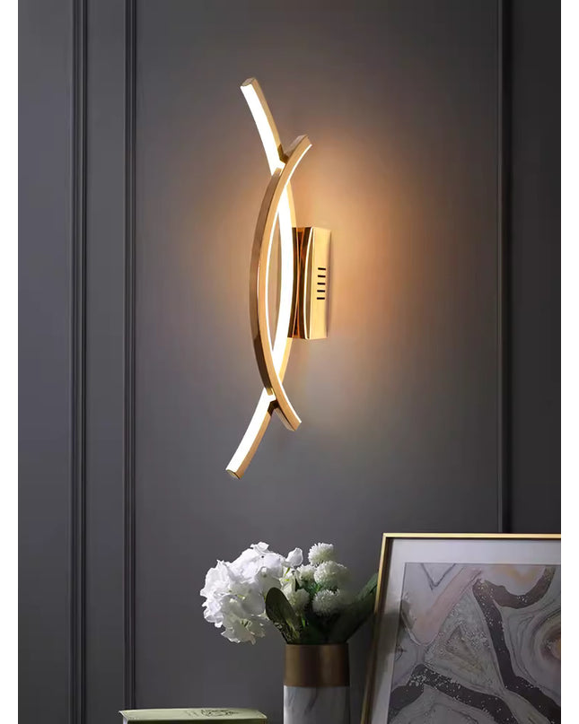 Wall Sconce CANE — brass wall sconce lamp, designer lighting by RODESIGNE