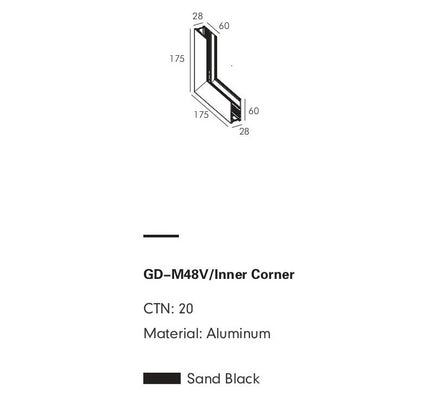 Connector Module PRATO-M — track lighting accessory, technical lighting by RODESIGNE