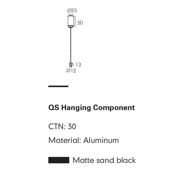 Pendant Bracket MOBIUS — track lighting accessory, technical lighting by RODESIGNE