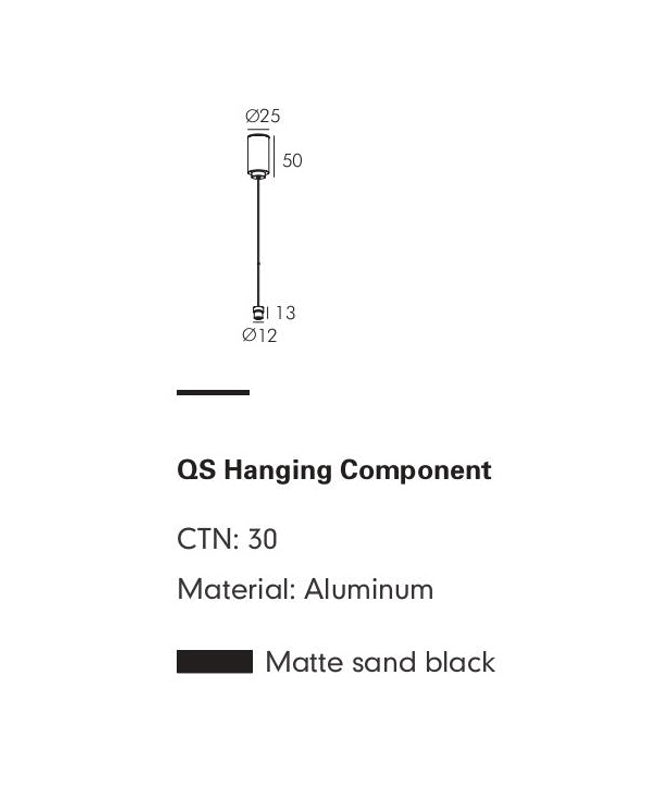 Pendant Bracket MOBIUS — track lighting accessory, technical lighting by RODESIGNE