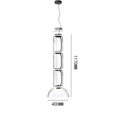 Pendant lamp KRUKKE by Rodesigne — glass modern pendant light, custom designer lighting by RODESIGNE