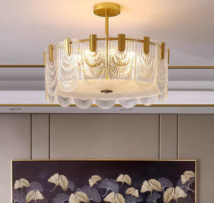 Chandelier ERNESTA — glass designer chandelier, custom lighting by RODESIGNE