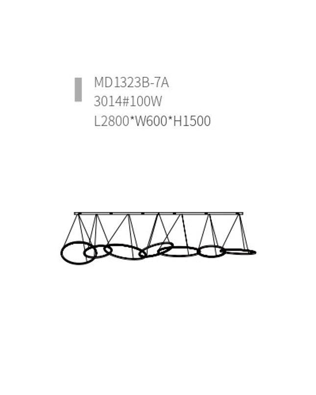 Chandelier SURRENDA — designer chandelier, custom lighting by RODESIGNE