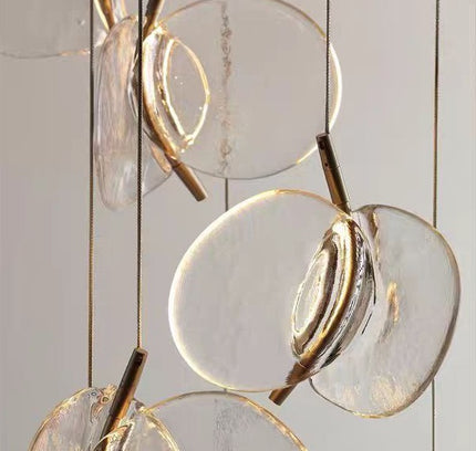 Pendant Light RINGORA — glass modern pendant light, custom designer lighting by RODESIGNE