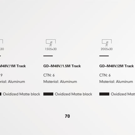Track Rail PRATO-M — track lighting accessory, technical lighting by RODESIGNE