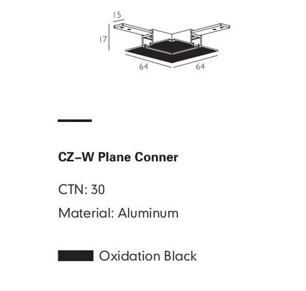 Connector Module ROCCA-W — track lighting accessory, technical lighting by RODESIGNE
