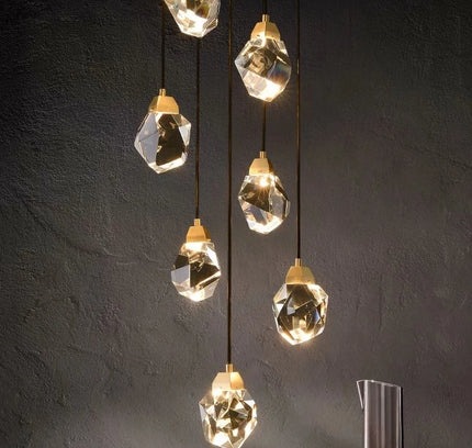 Chandelier DIALA CASCADE — designer chandelier, custom lighting by RODESIGNE