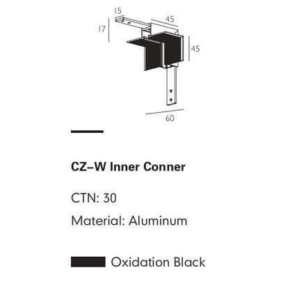 Connector Module ROCCA-W — track lighting accessory, technical lighting by RODESIGNE