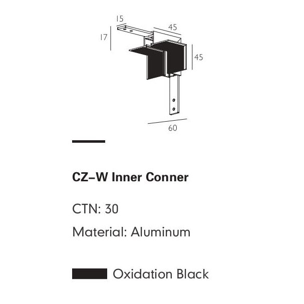 Connector Module ROCCA-W — track lighting accessory, technical lighting by RODESIGNE