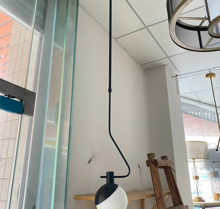Pendant Light ROY — glass modern pendant light, custom designer lighting by RODESIGNE