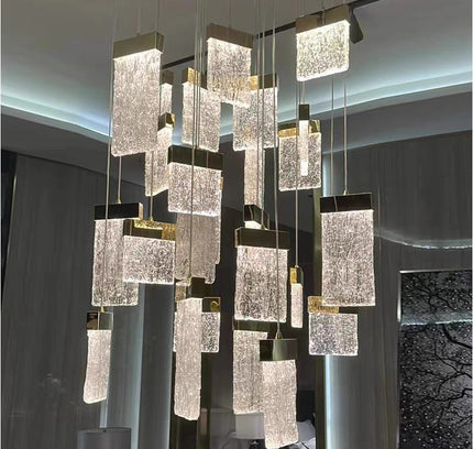 Chandelier QUASCADRE — designer chandelier, custom lighting by RODESIGNE