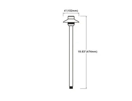 Bollard light MODERN H-474mm by RODESIGNE