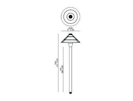 Bollard light MODERN H-593mm by RODESIGNE