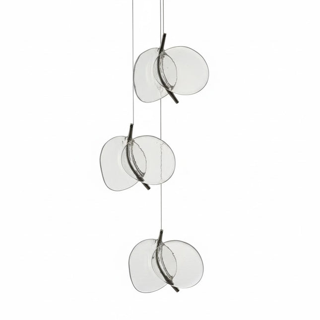 Pendant Light RINGORA — glass modern pendant light, custom designer lighting by RODESIGNE