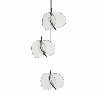 Pendant Light RINGORA — glass modern pendant light, custom designer lighting by RODESIGNE