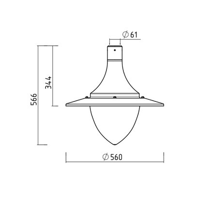Garden park light ORSA 4000/5000K by RODESIGNE