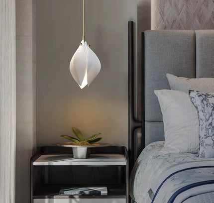 Pendant lamp MAGNOLIA FLOWER by Rodesigne — brass modern pendant light, custom designer lighting by RODESIGNE