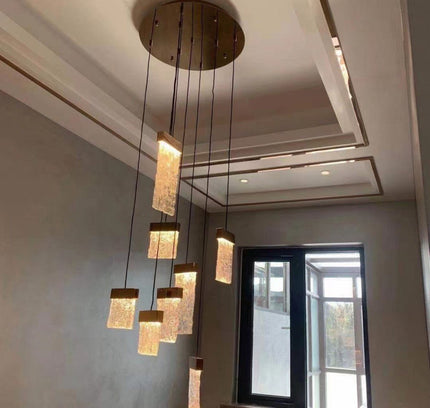 Chandelier PIERRE by Rodesigne — bronze designer chandelier, custom lighting by RODESIGNE