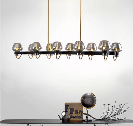 Chandelier KANTUM LONG — designer chandelier, custom lighting by RODESIGNE