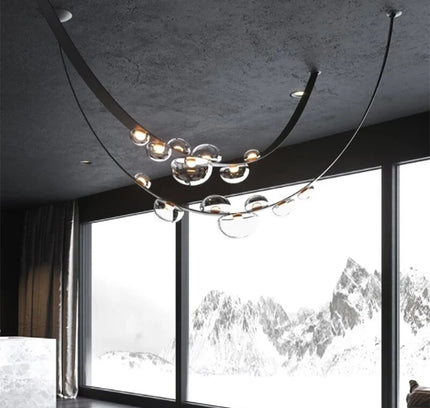 Chandelier BELT — designer chandelier, custom lighting by RODESIGNE