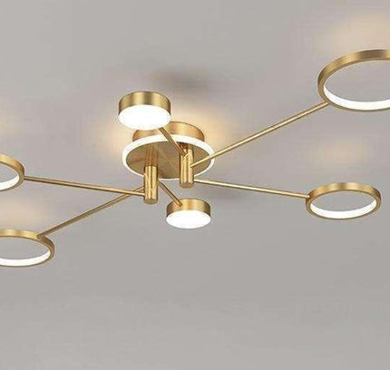 Сeiling lamp TONA by Rodesigne — brass designer piece by RODESIGNE