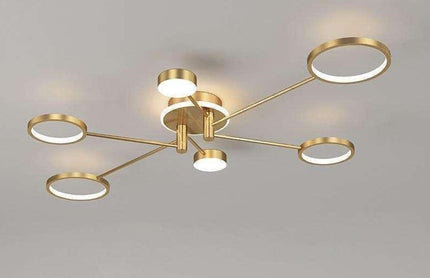 Сeiling lamp TONA by Rodesigne — brass designer piece by RODESIGNE