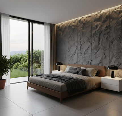 Panel ROCK WALL SG — decorative acoustic wall panel, sound absorption by RODESIGNE