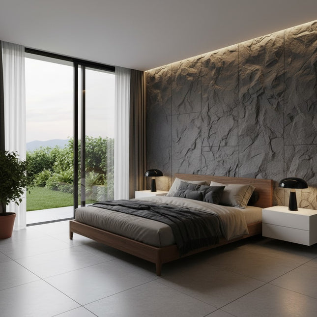 Panel ROCK WALL SG — decorative acoustic wall panel, sound absorption by RODESIGNE